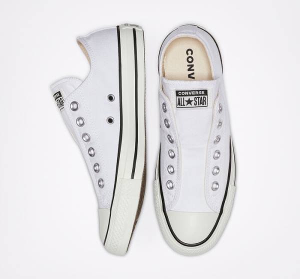 Converse Chuck Taylor All Star Slip Low Tops Shoes White / Black / White | CV-523GPY