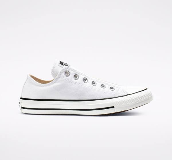 Converse Chuck Taylor All Star Slip Low Tops Shoes White / Black / White | CV-523GPY