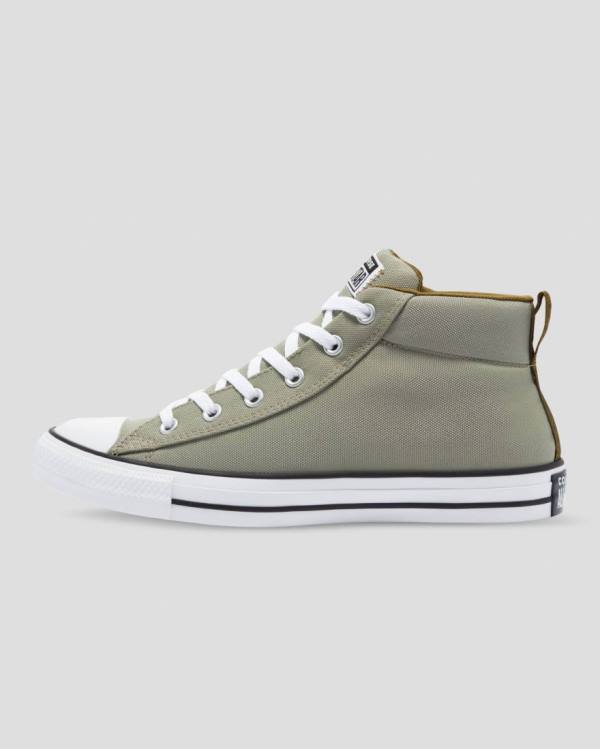 Converse Chuck Taylor All Star Street High Tops Shoes Green | CV-593IMO