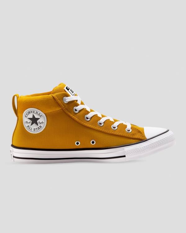 Converse Chuck Taylor All Star Street Mix And Match High Tops Shoes Yellow | CV-643UVN