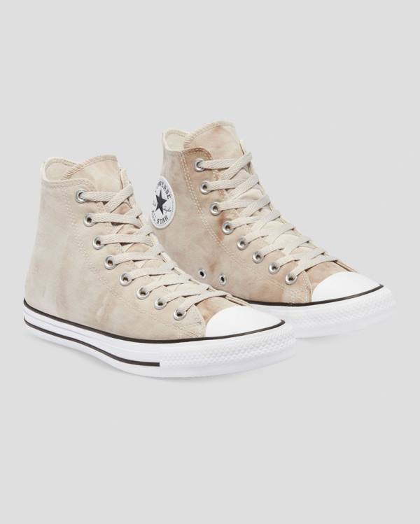 Converse Chuck Taylor All Star Summer Daze Wash High Tops Shoes Khaki | CV-397GLW