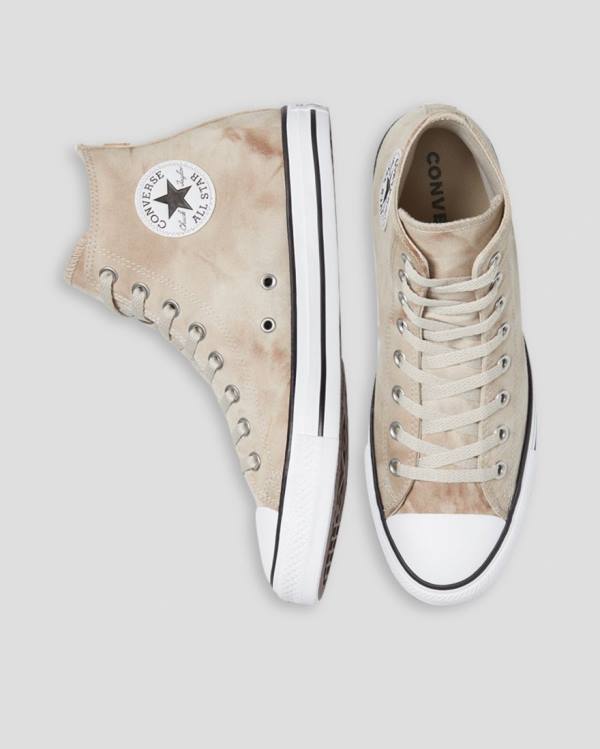 Converse Chuck Taylor All Star Summer Daze Wash High Tops Shoes Khaki | CV-397GLW