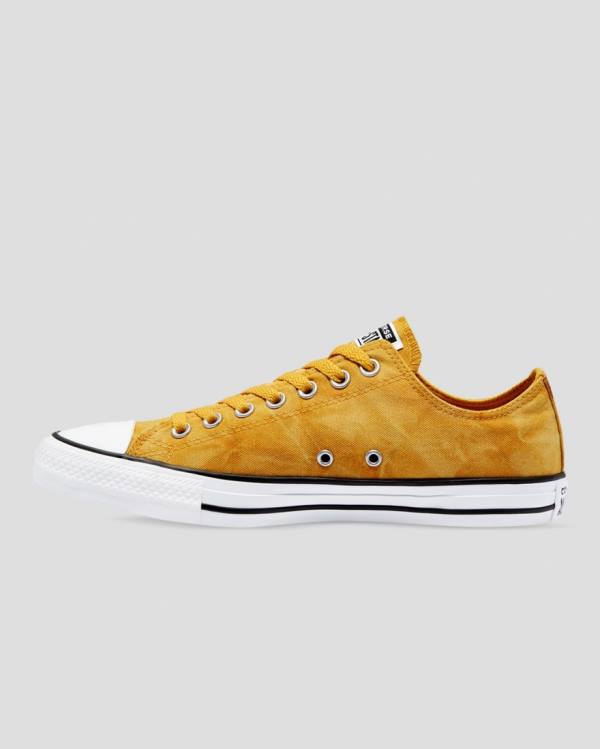 Converse Chuck Taylor All Star Summer Daze Wash Low Tops Shoes Yellow | CV-534RDW