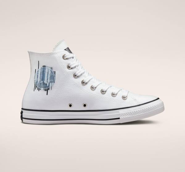 Converse Chuck Taylor All Star Translucent Barcode High Tops Shoes White / Black / White | CV-259LHI