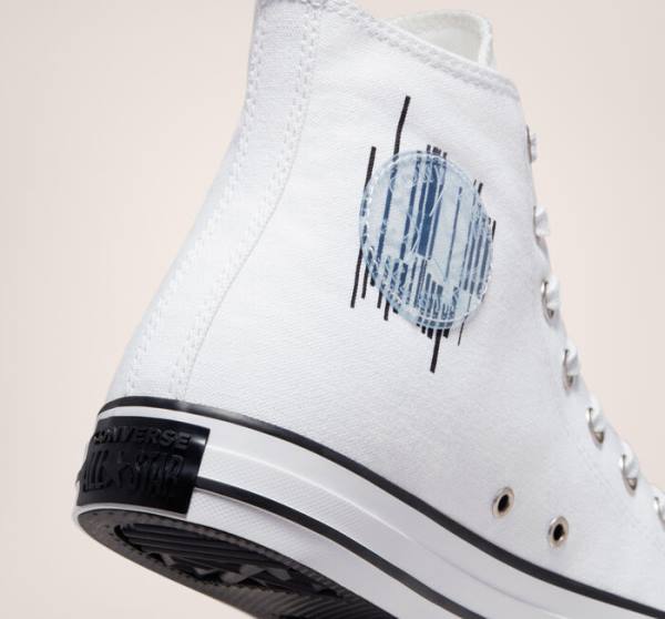 Converse Chuck Taylor All Star Translucent Barcode High Tops Shoes White / Black / White | CV-301RVO