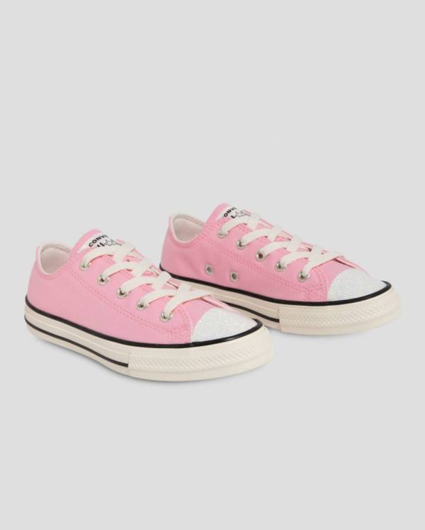 Converse Chuck Taylor All Star UV Glitter Low Tops Shoes Pink | CV-963SVO