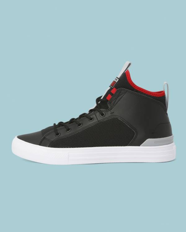 Converse Chuck Taylor All Star Ultra Synthetic Leather High Tops Shoes Black | CV-789GWU