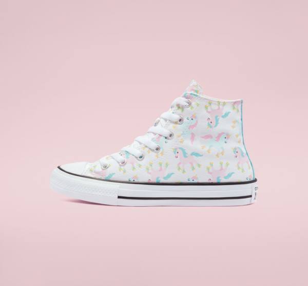 Converse Chuck Taylor All Star Unicons High Tops Shoes White / Multicolor / White | CV-697PAX