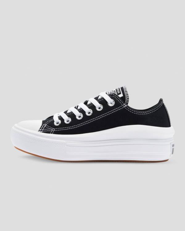 Converse Chuck Taylor Move Platform Low Tops Shoes Black | CV-358WPV