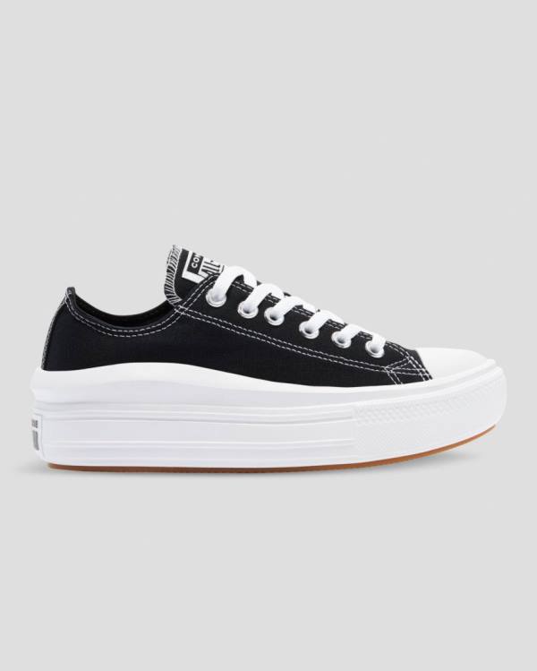 Converse Chuck Taylor Move Platform Low Tops Shoes Black | CV-358WPV