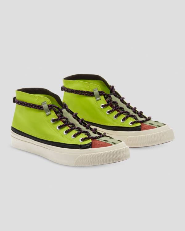 Converse Deck Star Zip High Tops Shoes Green | CV-216ZSU