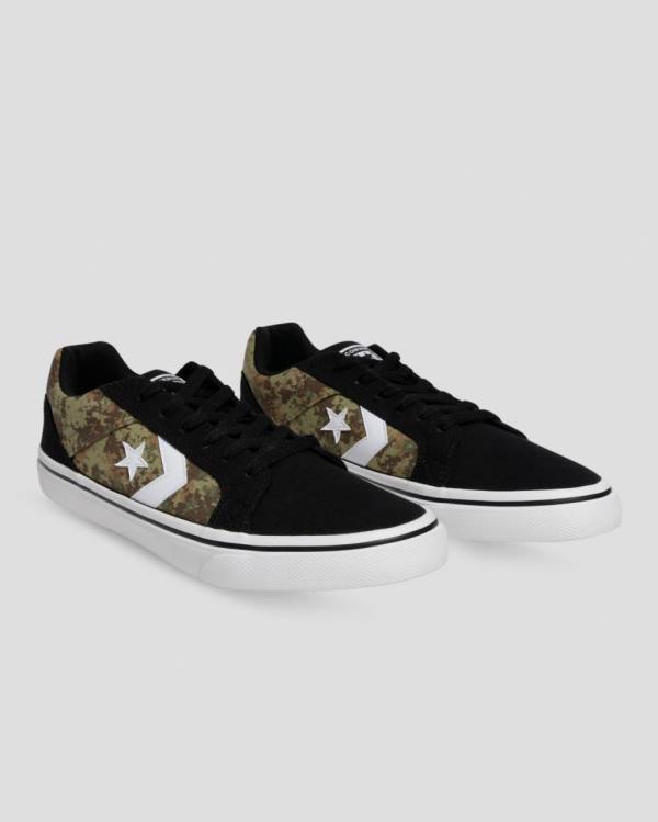 Converse El Distrito Mix And Match Low Tops Shoes Black Camo | CV-945BLH