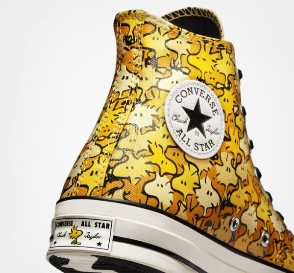 Converse Peanuts Chuck 70 High Tops Shoes Yellow / Gold | CV-125FGQ