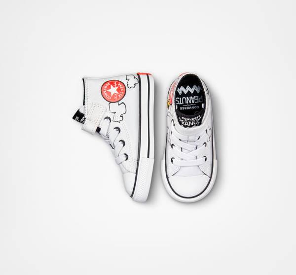 Converse Peanuts Chuck Taylor All Star Easy-On High Tops Shoes White / Black / Red | CV-235ZSM