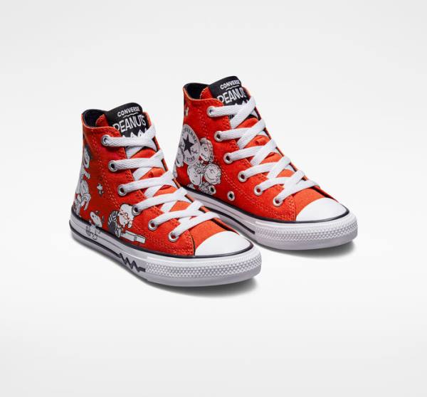 Converse Peanuts Chuck Taylor All Star High Tops Shoes Red / Black / White | CV-682SIU