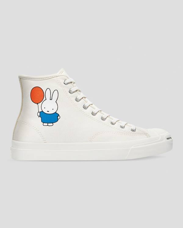 Converse Pop Trading Miffy Jack Purcell Pro High Tops Shoes Beige | CV-794GMY