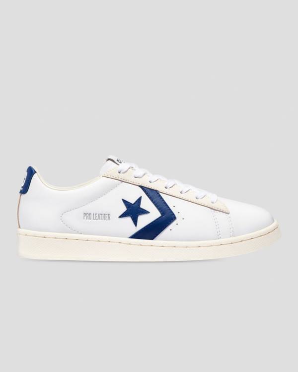 Converse Pro Leather Italy Low Tops Shoes White Blue | CV-935ESX