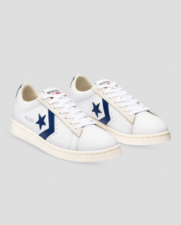 Converse Pro Leather Italy Low Tops Shoes White | CV-947QSD