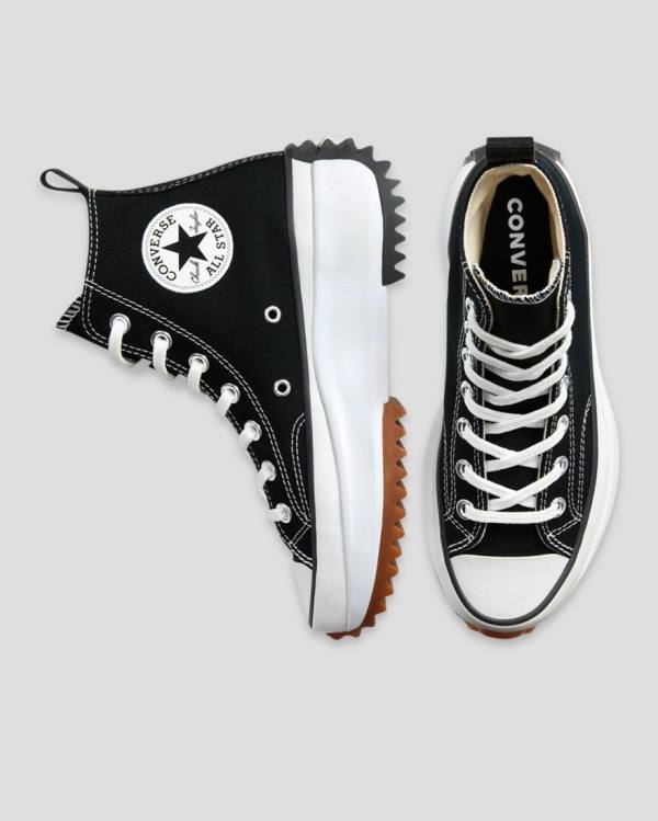 Converse Run Star Hike Lugged High Tops Shoes Black | CV-159TXC