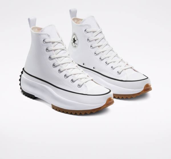 Converse Run Star Hike Platform High Tops Shoes White / Black | CV-923OCW