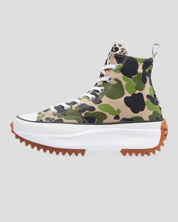 Converse Run Star Hike Wild Archive High Tops Shoes Camo | CV-167UTG